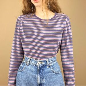 Purple Striped Long Sleeve